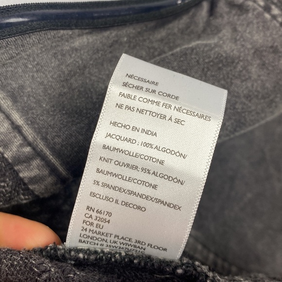 Anthropologie ecoté Bohemian Mineral Wash Metallic Ribbon Cropped Tube Top - L - Picture 10 of 11